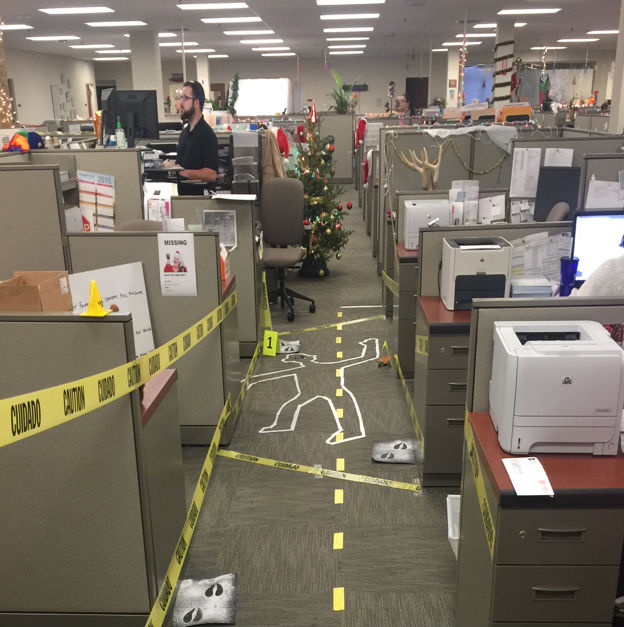 Christmas Crime Scene